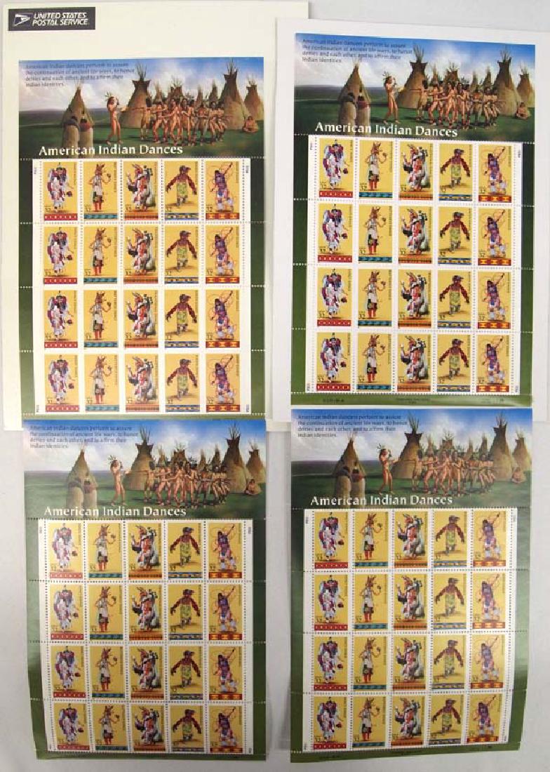 Four 1995 Sets of Limited Edition Postage Stamps (1 of 2)