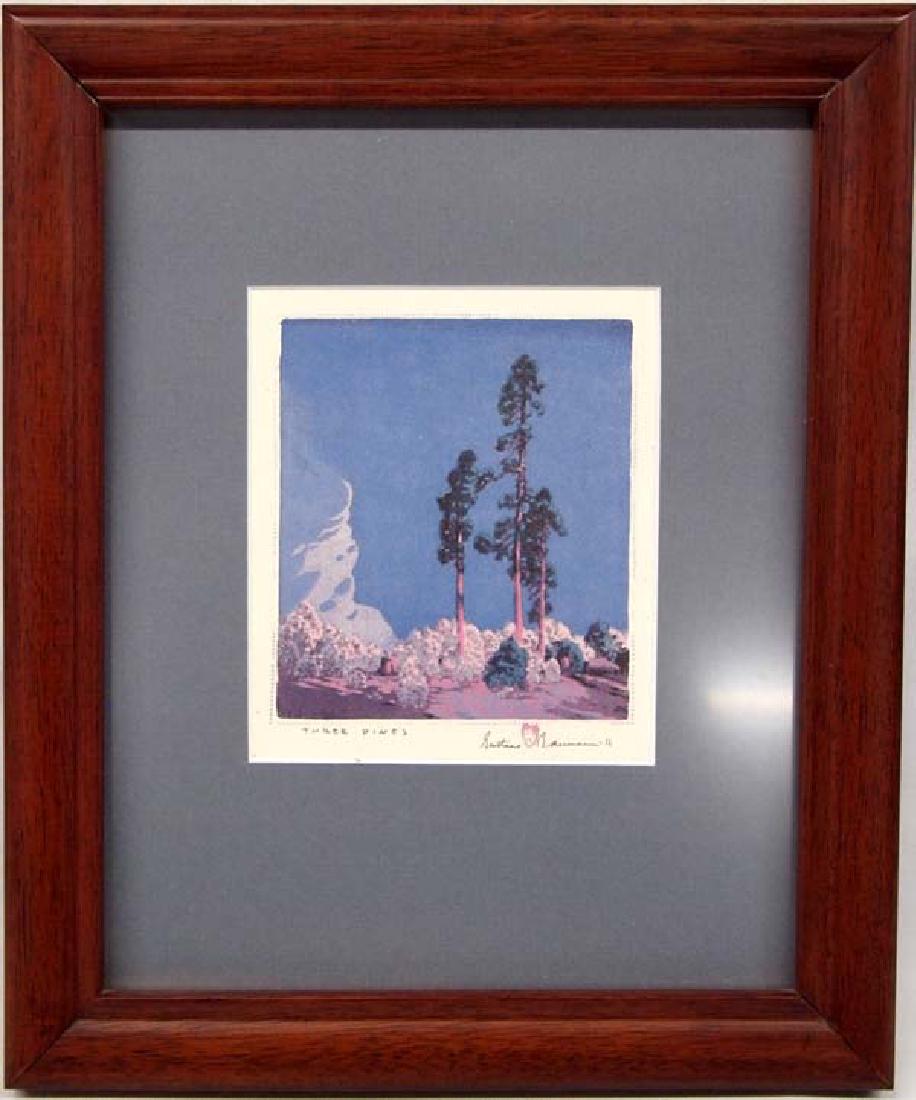 Gustave Baumann Print Three Pines (1 of 4)