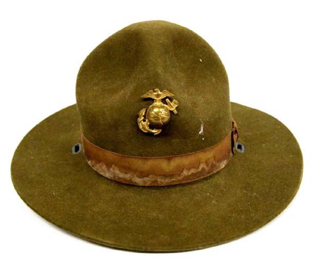 US Marine Corp. Drill Instructor Hat Movie Prop Jan 15, 2017 Desert