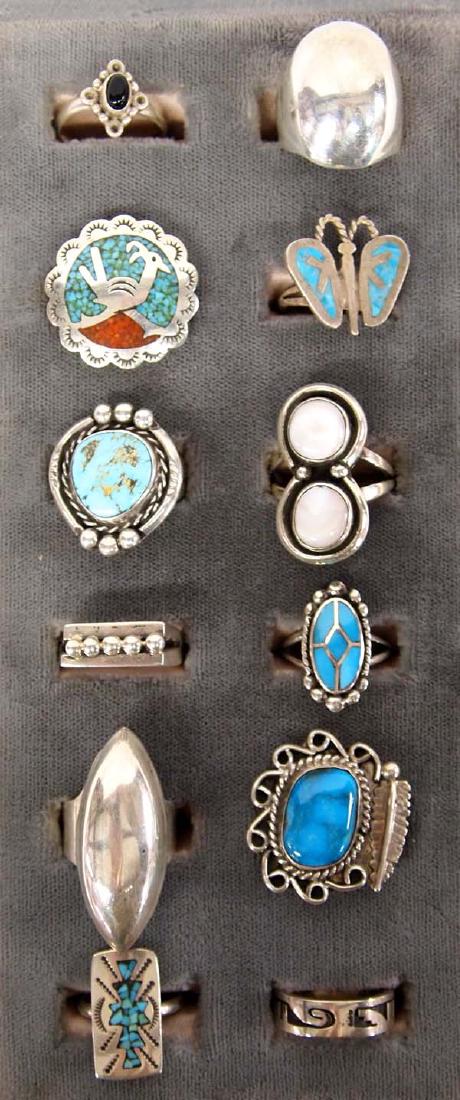 Sterling Silver Rings, Mostly Native American (1 of 3)