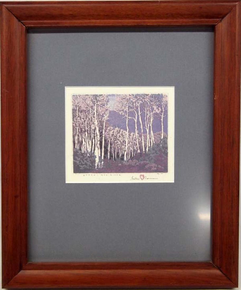 Gustave Baumann Aspen Red River Print (1 of 3)