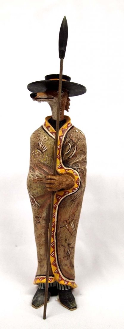 Robert Shields Guardian Coyote Figurine (1 of 5)