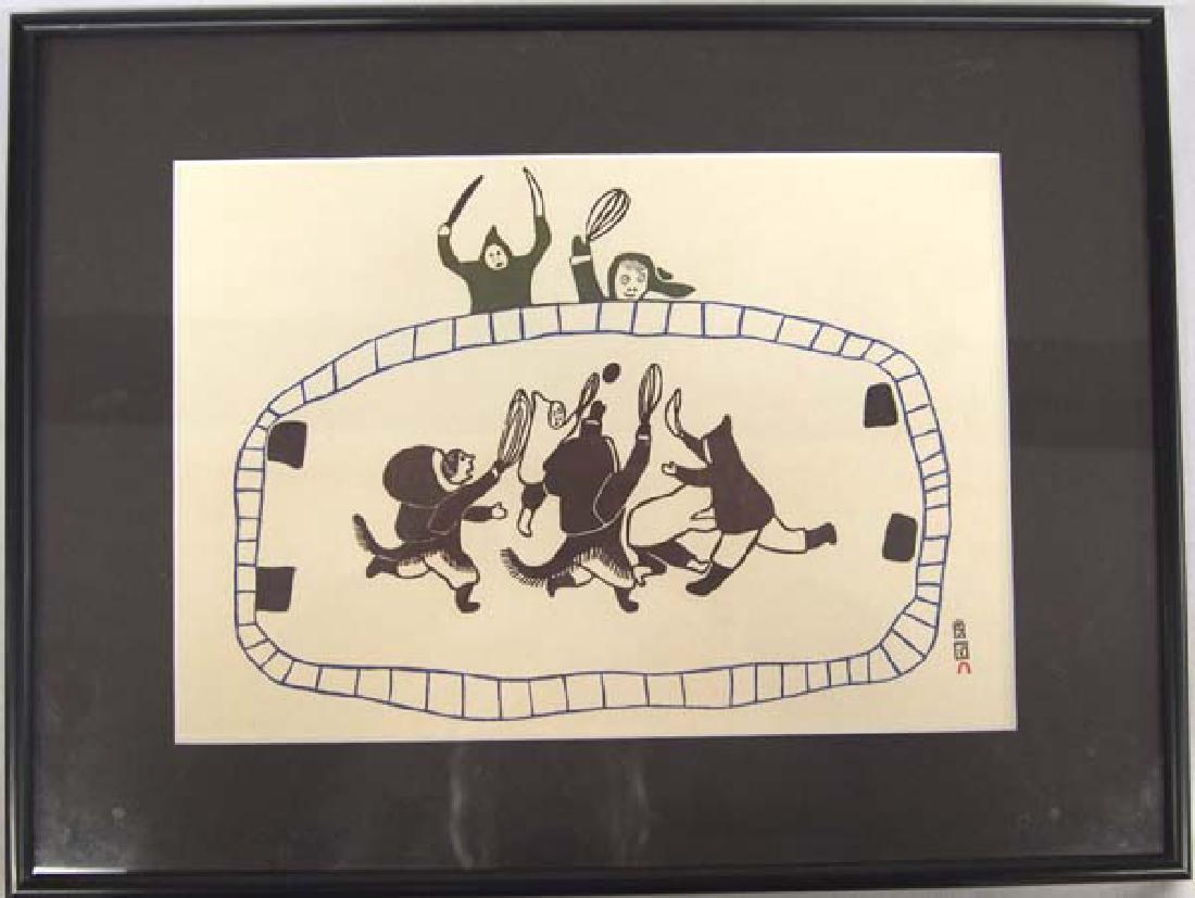 Inuit ''Ball Game'' Print by Napachie Pootoogook (1 of 4)
