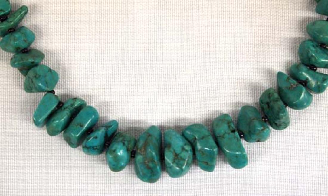 Southwestern Ajax Mine Turquoise Nugget Necklace (1 of 3)