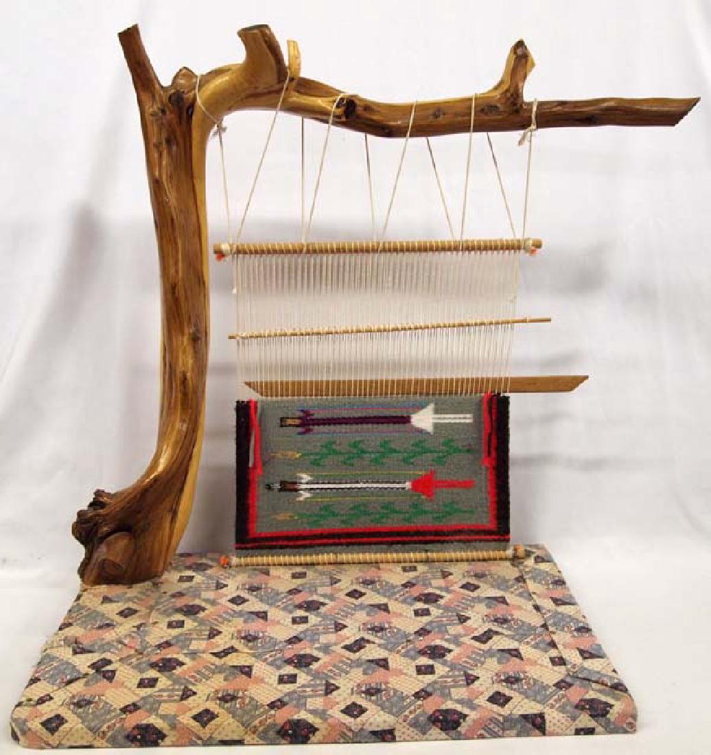 Huge Navajo Miniature Cedar Loom & Rug (1 of 3)