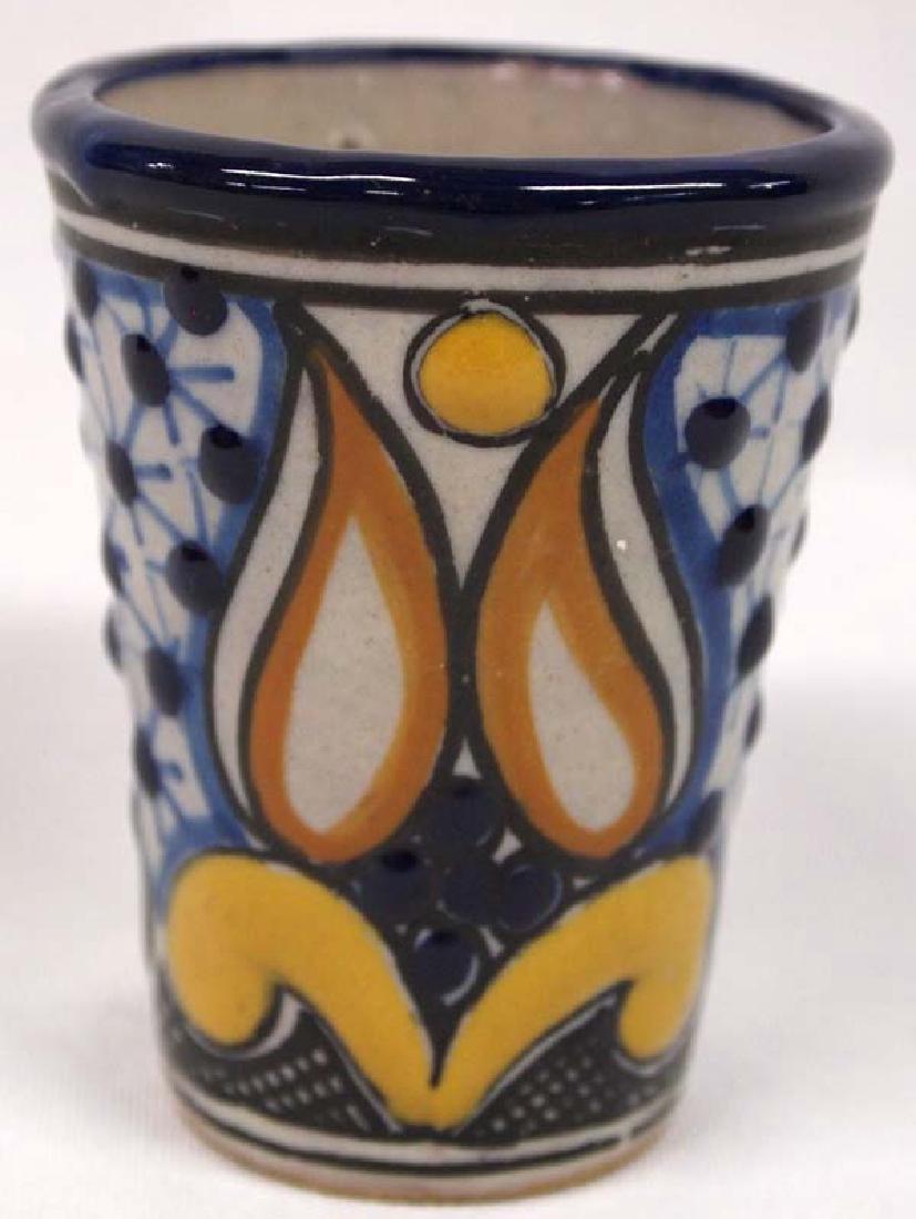 Vintage Mexican Talavera Pottery Shot Glass (1 of 4)