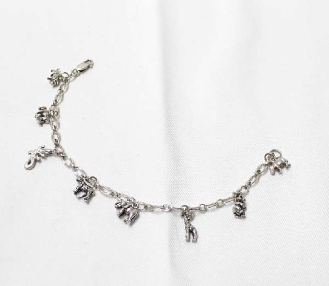 Sterling Silver Animal Charm Bracelet (1 of 2)