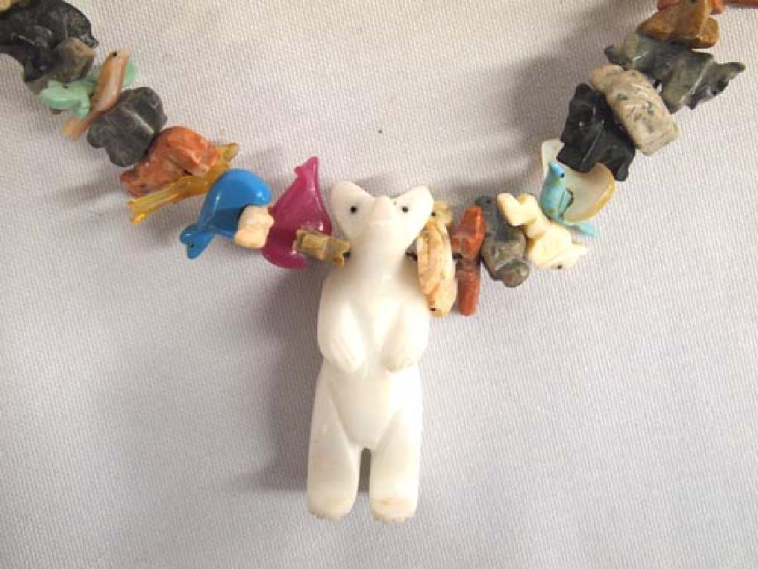 Stacked Carved Stone Fetish Necklace (1 of 5)