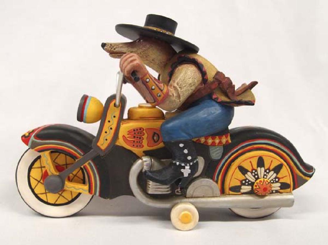 Robert Shield's Whimsical Howling Motorcycle Rider (1 of 6)