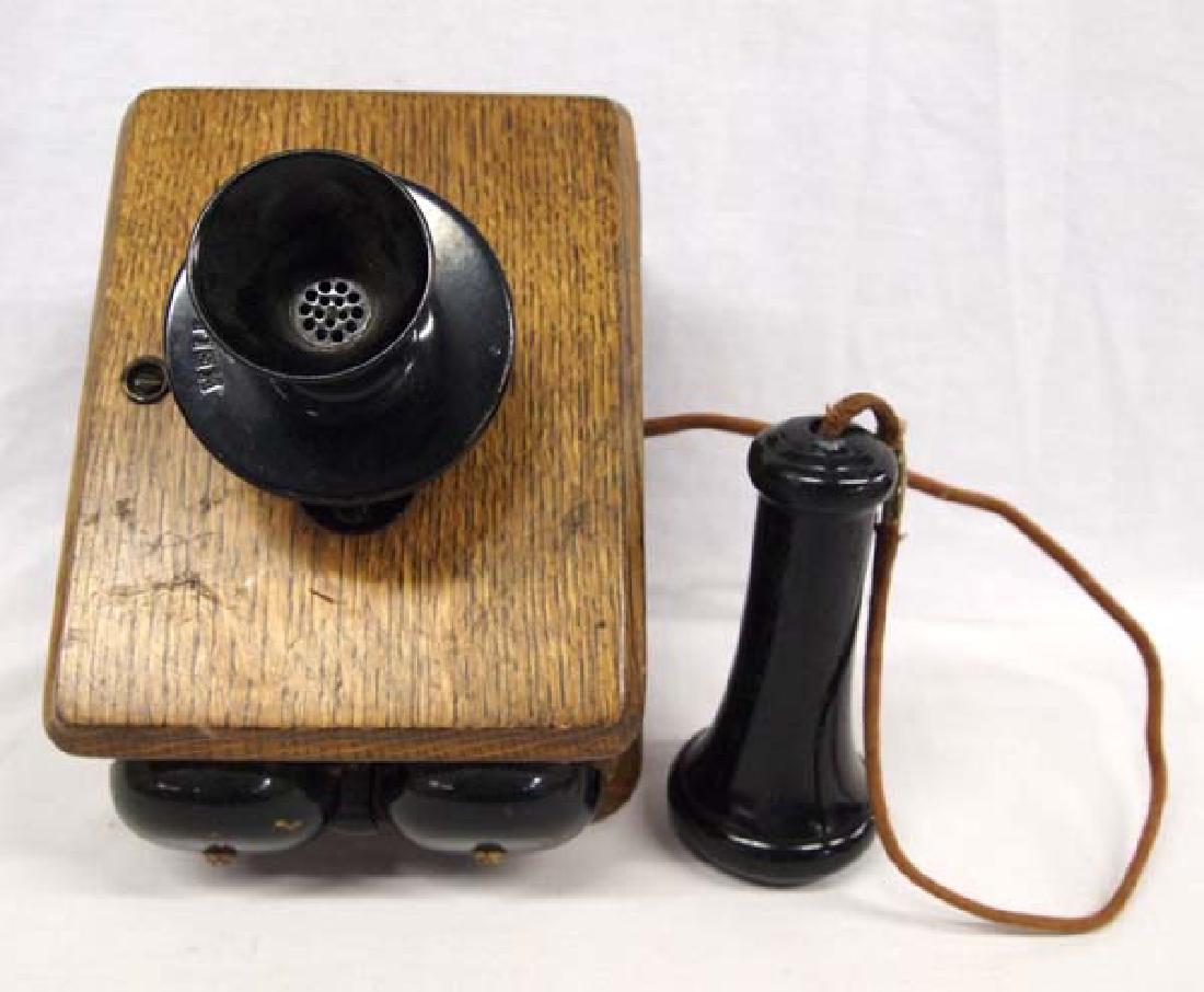 Antique Kellogg Oak Telephone (1 of 2)