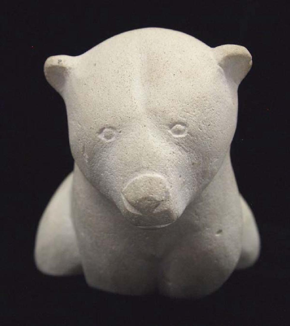 Native American Canadian Inuit Carved Stone Bear (1 of 4)