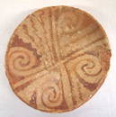 Prehistoric Hohokam Red on Buff Pottery Bowl