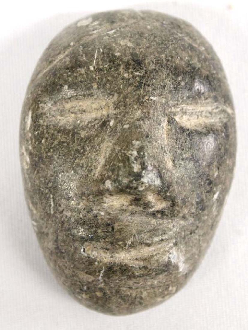 Canadian Inuit Carved Stone Maskette (1 of 2)