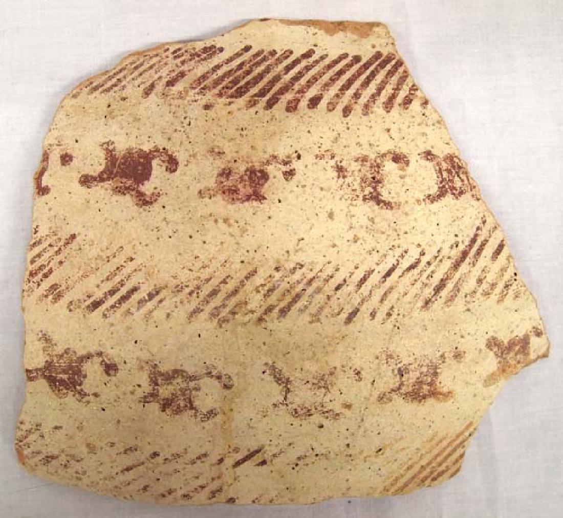 Large Prehistoric Hohokam Water Bug Pottery Sherd (1 of 2)