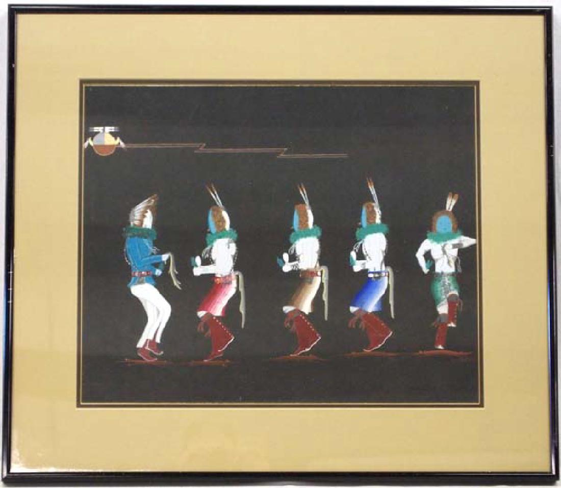 Original Native American Navajo Painting, Baldwin (1 of 4)