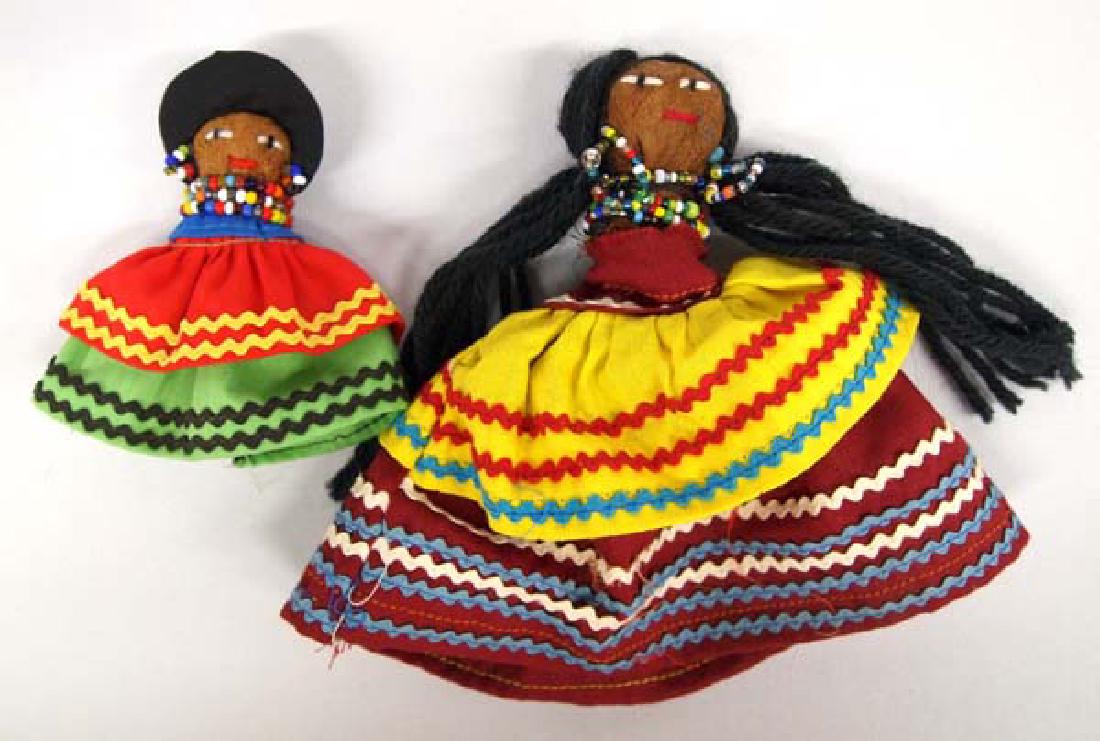 2 Native American Seminole Dolls, 5 in. S&H $8 (1 of 1)