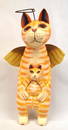 Wooden Angel Cat, 10 in. S&H $14