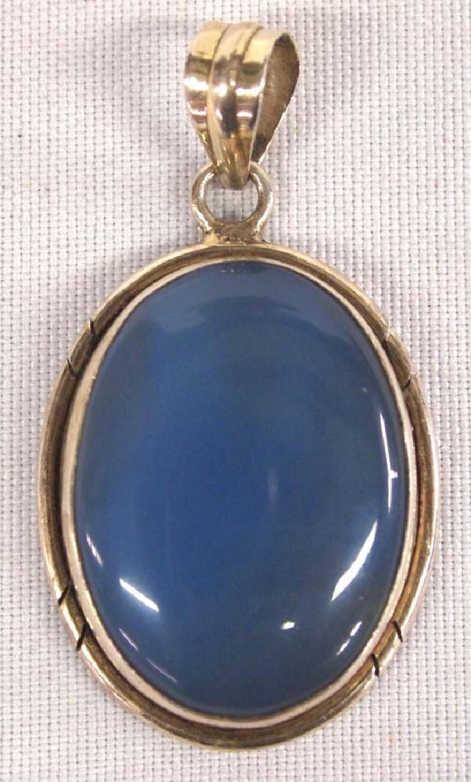 Sterling Moonstone Pendant, 2 x 1 in. S&H $8 (1 of 1)