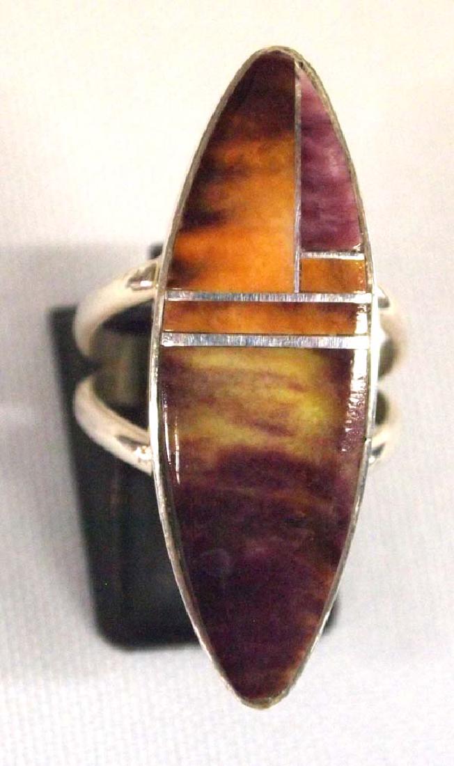 Sterling Navajo Ring Size 8 SH $8: Sterling Silver Native American Navajo Ring Size 8 SH $8