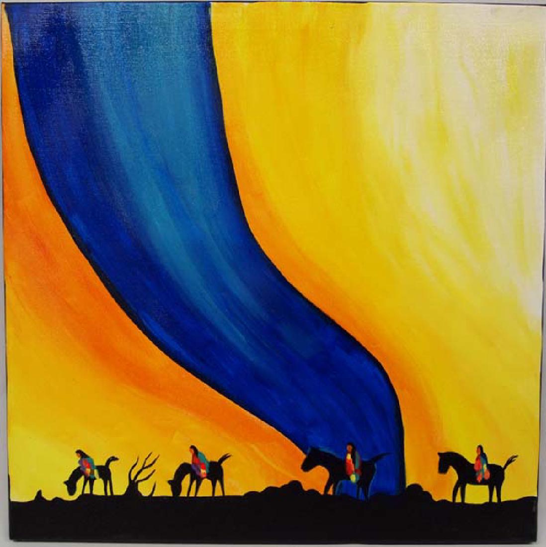 Kills Thunder Painting 20in x 20in SH $14: Kills Thunder Painting 20in x 20in SH $14