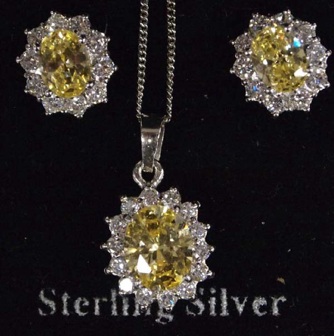 Sterling Silver Rhinestone Jewelry, 5 in. S&H $8 (1 of 1)