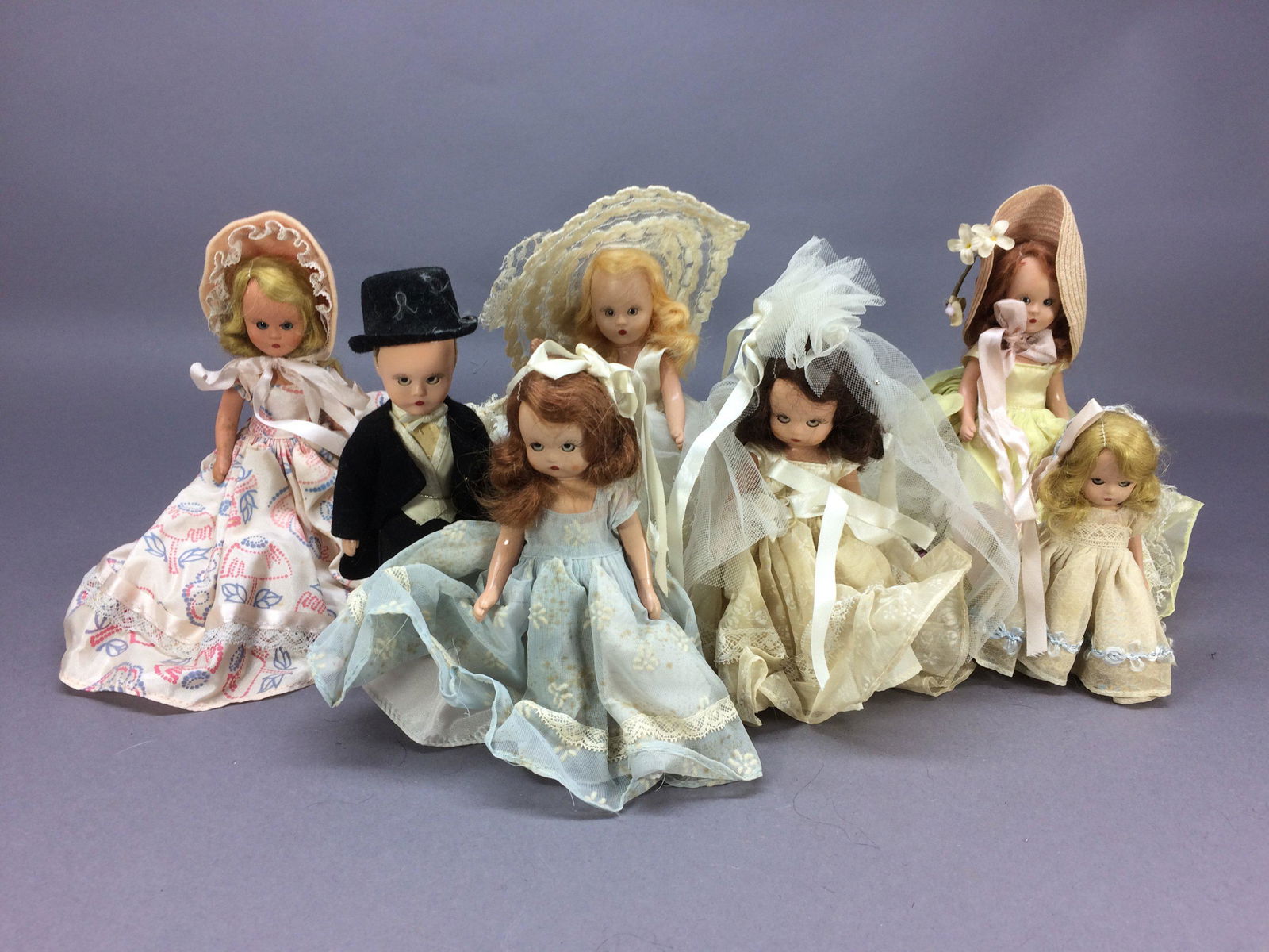 Lot of Hard Plastic Nancy Ann Storybook Dolls (1 of 20)