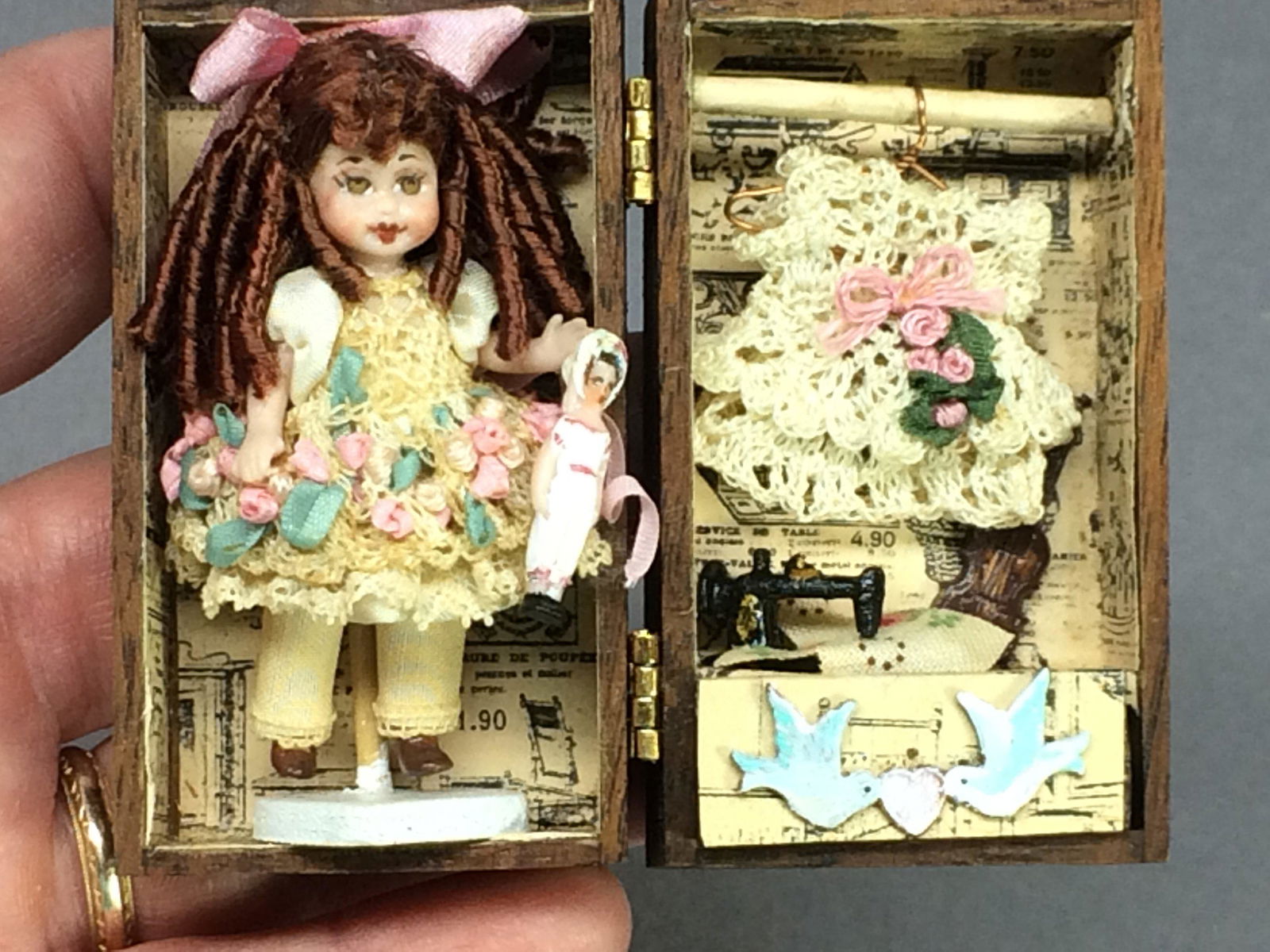 2” Doll in Trunk Set by Tina Richardson (1 of 11)