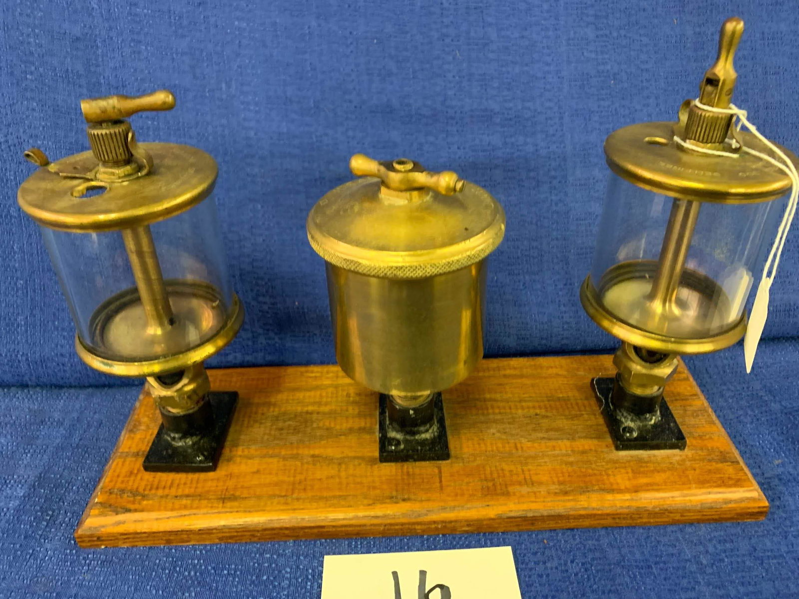 3 Brass/Glass Oilers (1 of 6)