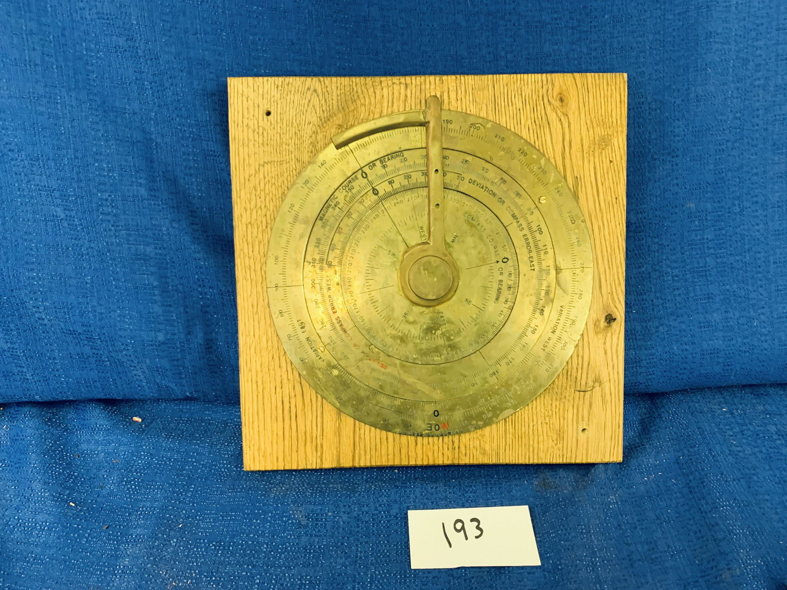Great Lakes True Course or Bearing Solid Brass Plate (1 of 4)