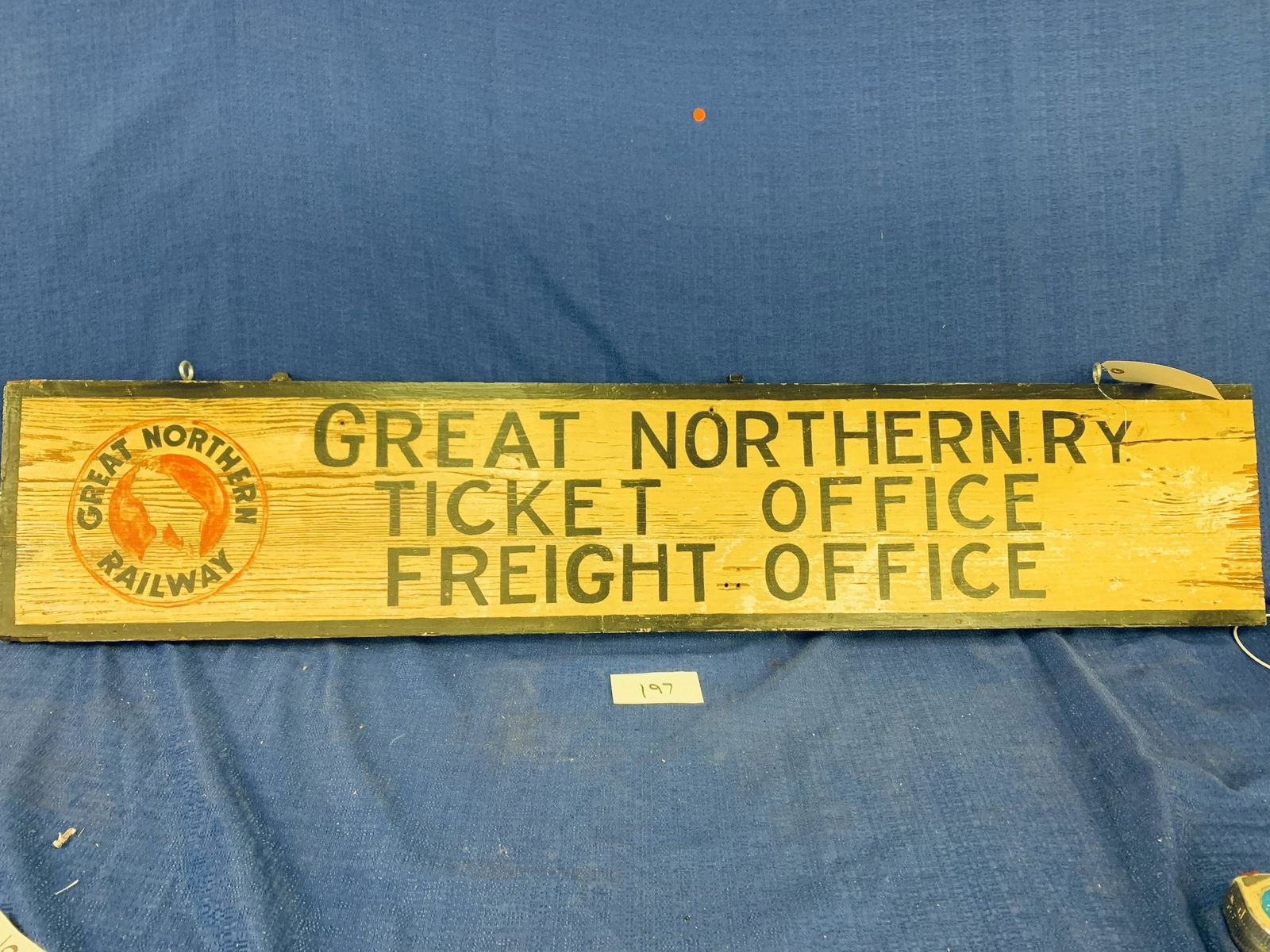 Wooden Great Northern Railway Sign (Double-sided) (1 of 3)