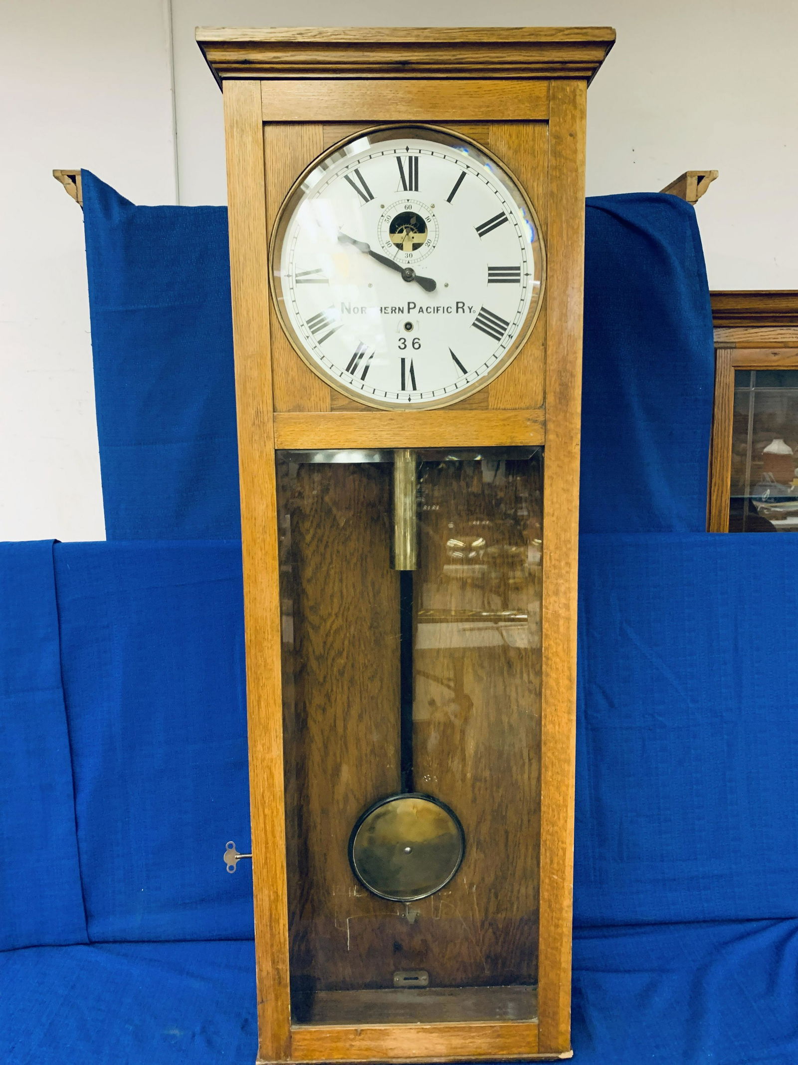 Northern Pacific Station Clock #36 (beautiful) (1 of 9)