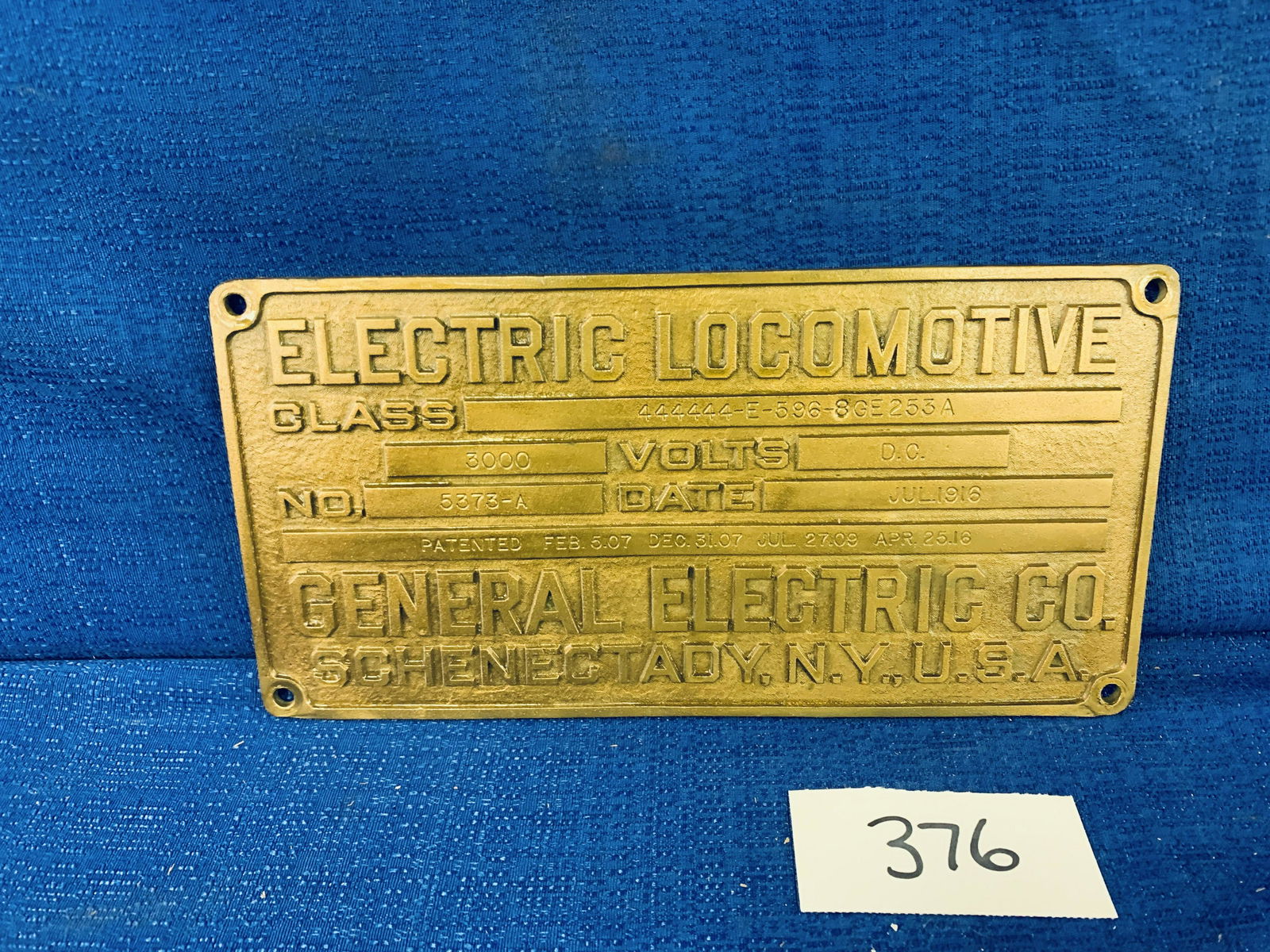 Solid Brass Builders Plate (1 of 4)