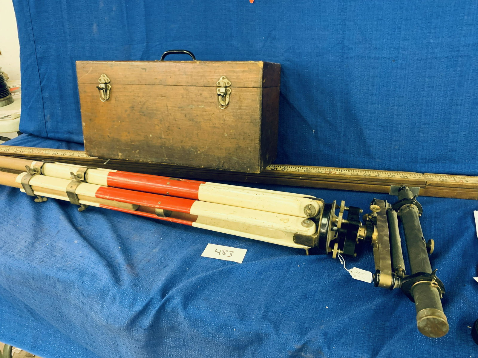 Transit w/Tri-pod, DM&N Storypole, & Wooden Case (1 of 11)