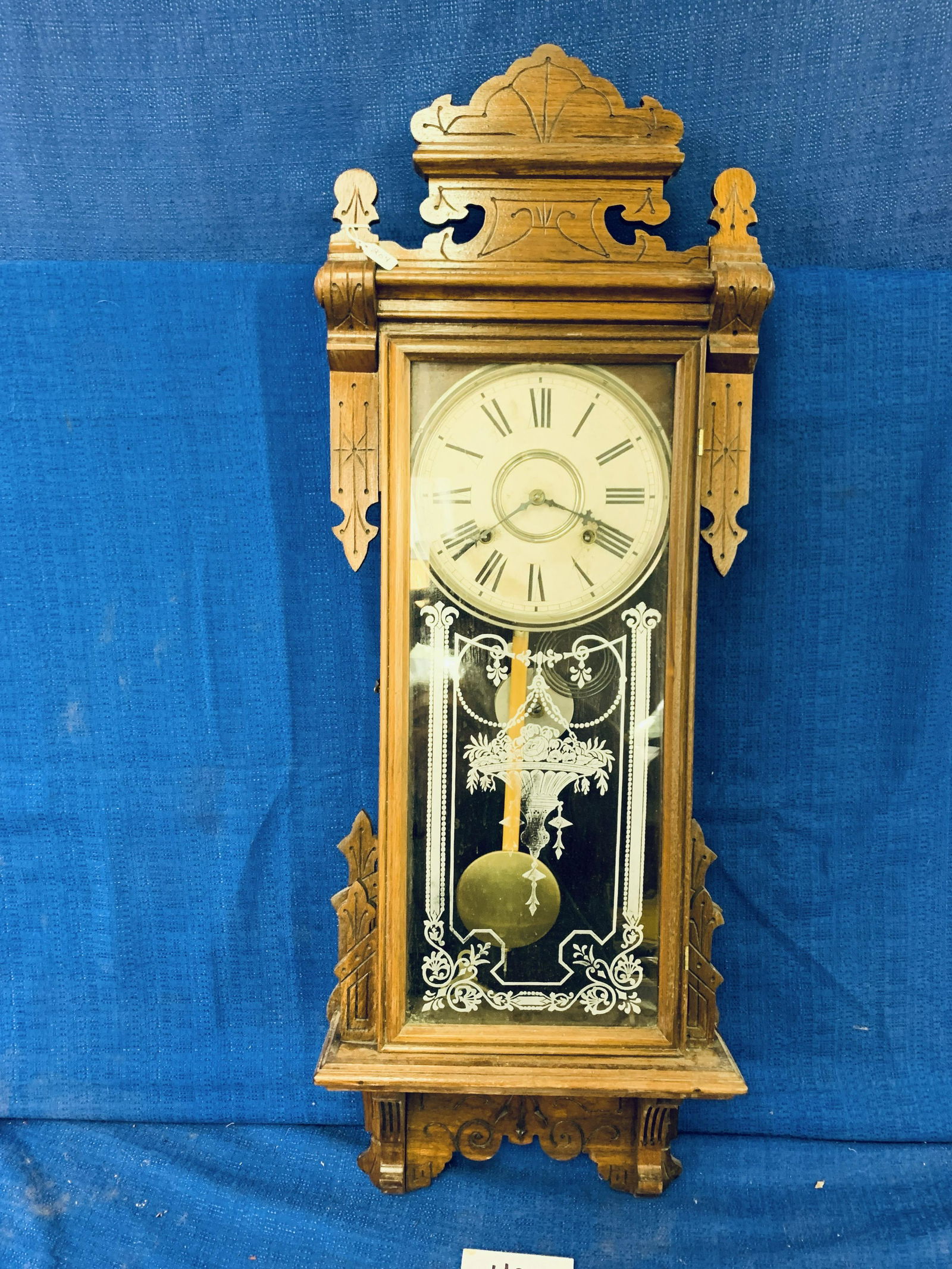 Gilbert Lindon 1910 Ornate Wall Clock (1 of 7)