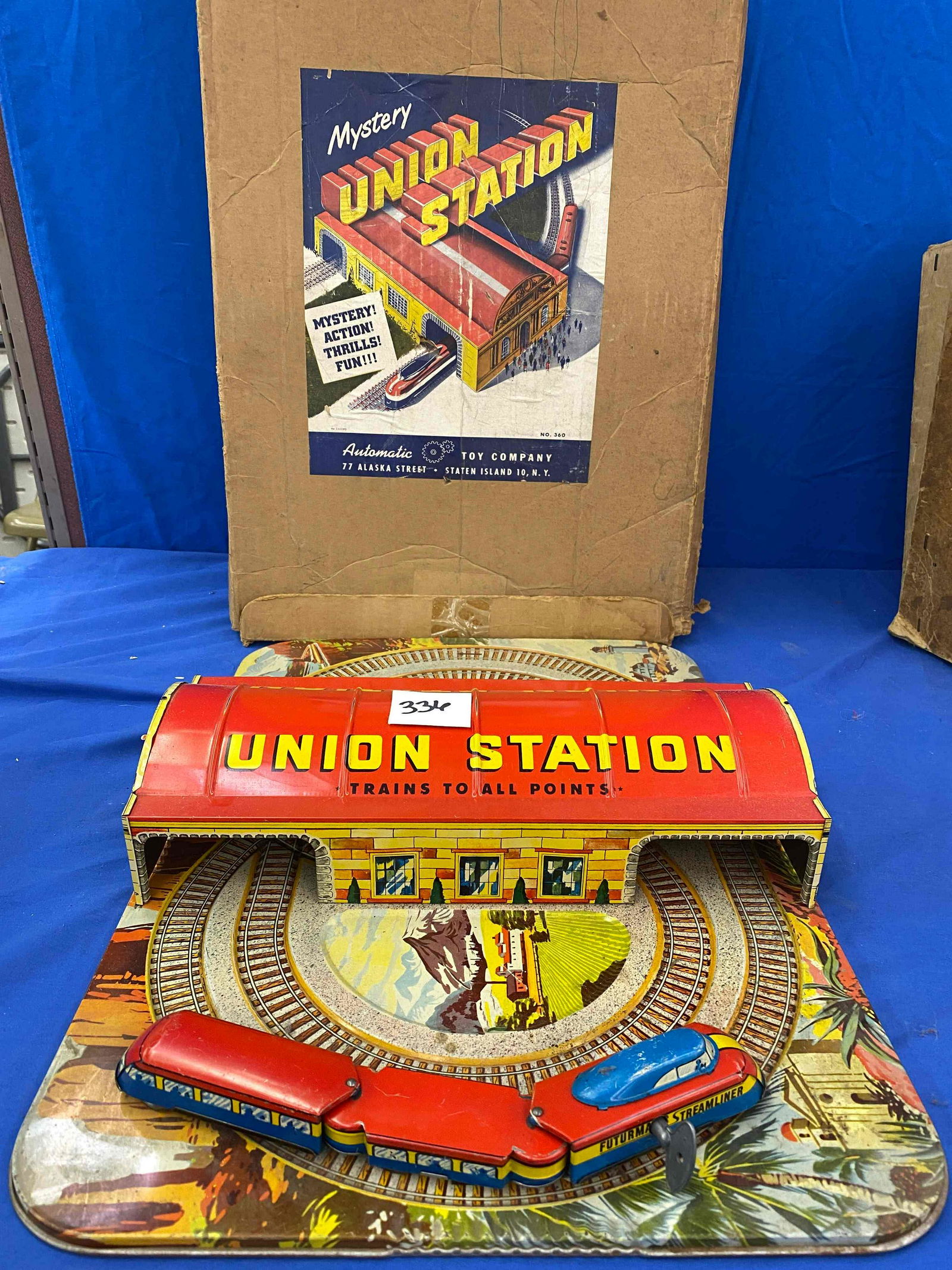 Mystery Union Station Tin Toy with Box (1 of 9)