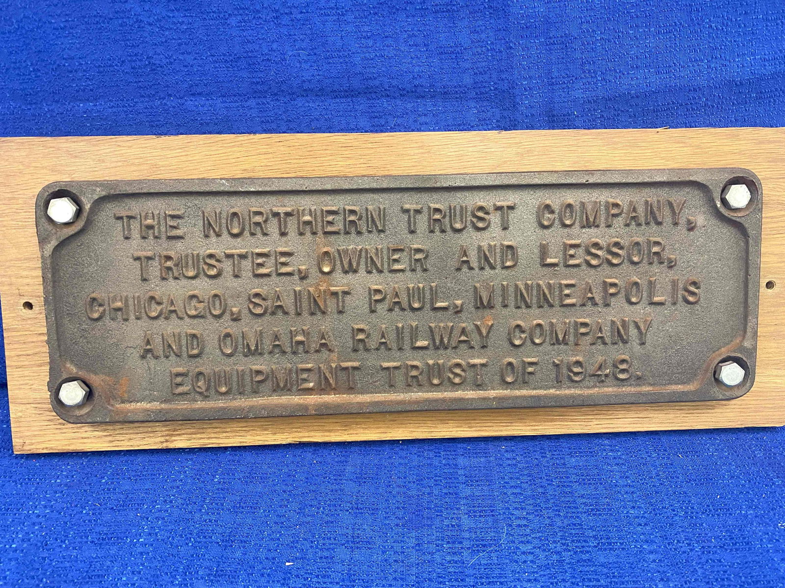 Northern Pacific Trust Plate (1 of 4)