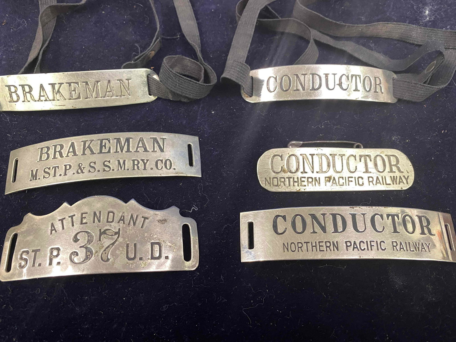 6 Railroad Hat Badges (1 of 4)