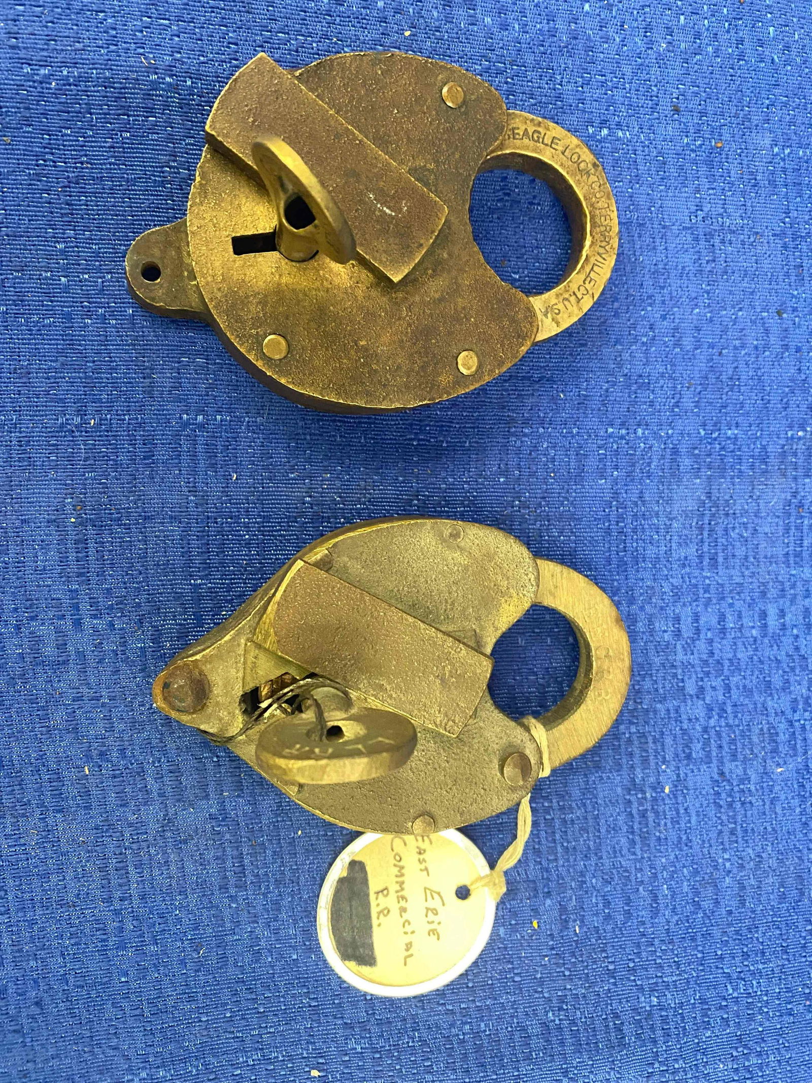 2 Brass Railroad Locks (1 of 8)