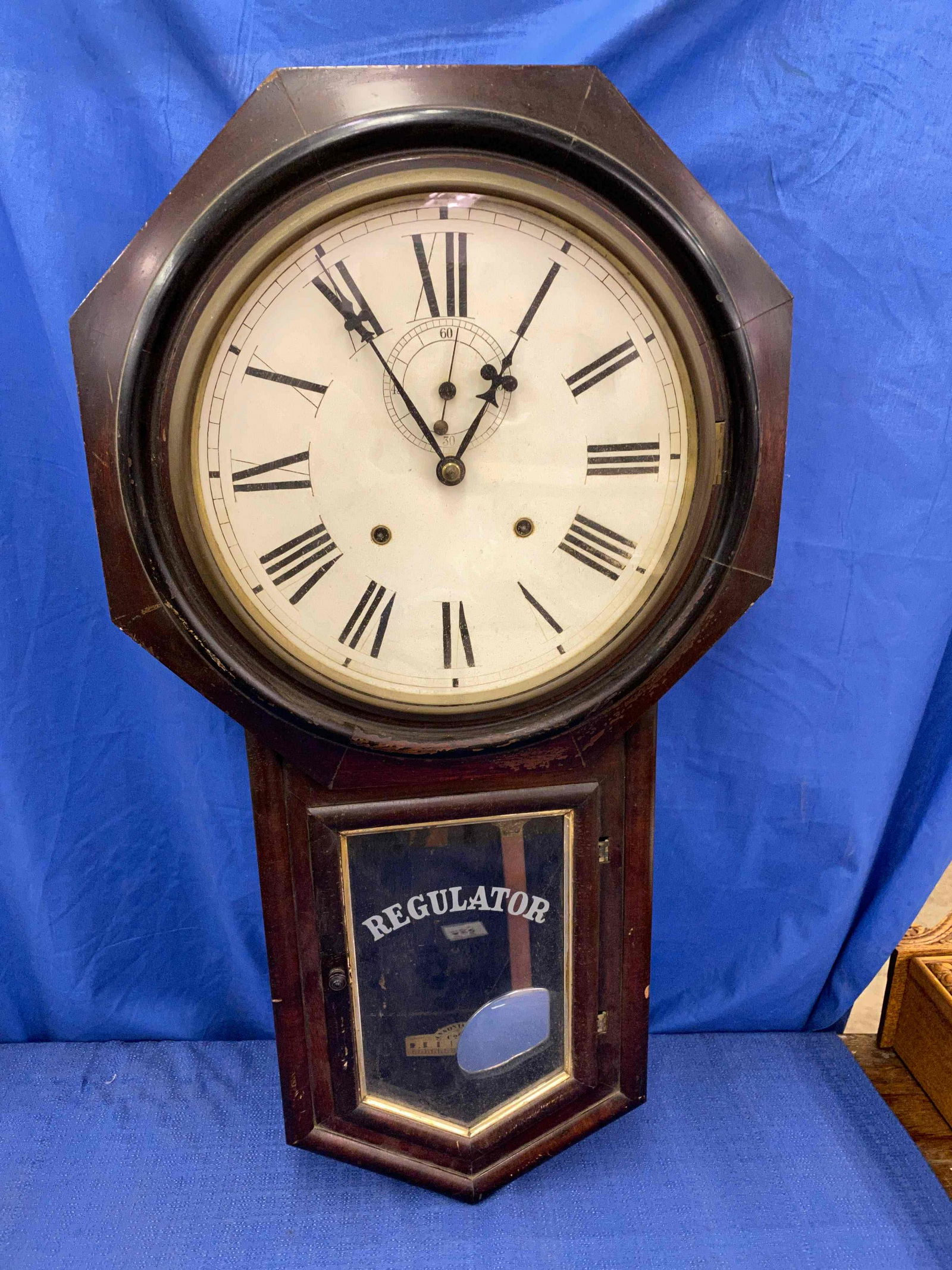 Ansonia Wooden Wall Clock (1 of 7)