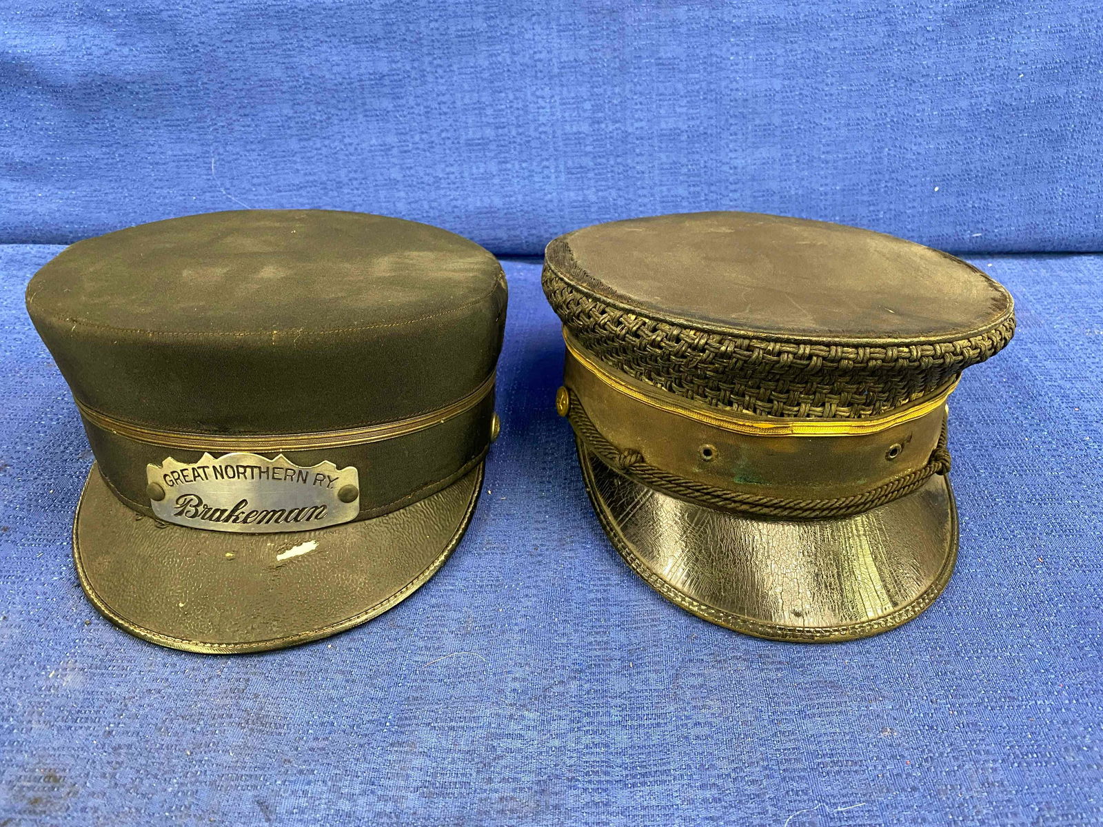 2 Marshall Field Railroad's Conductor's Hats (1 of 10)