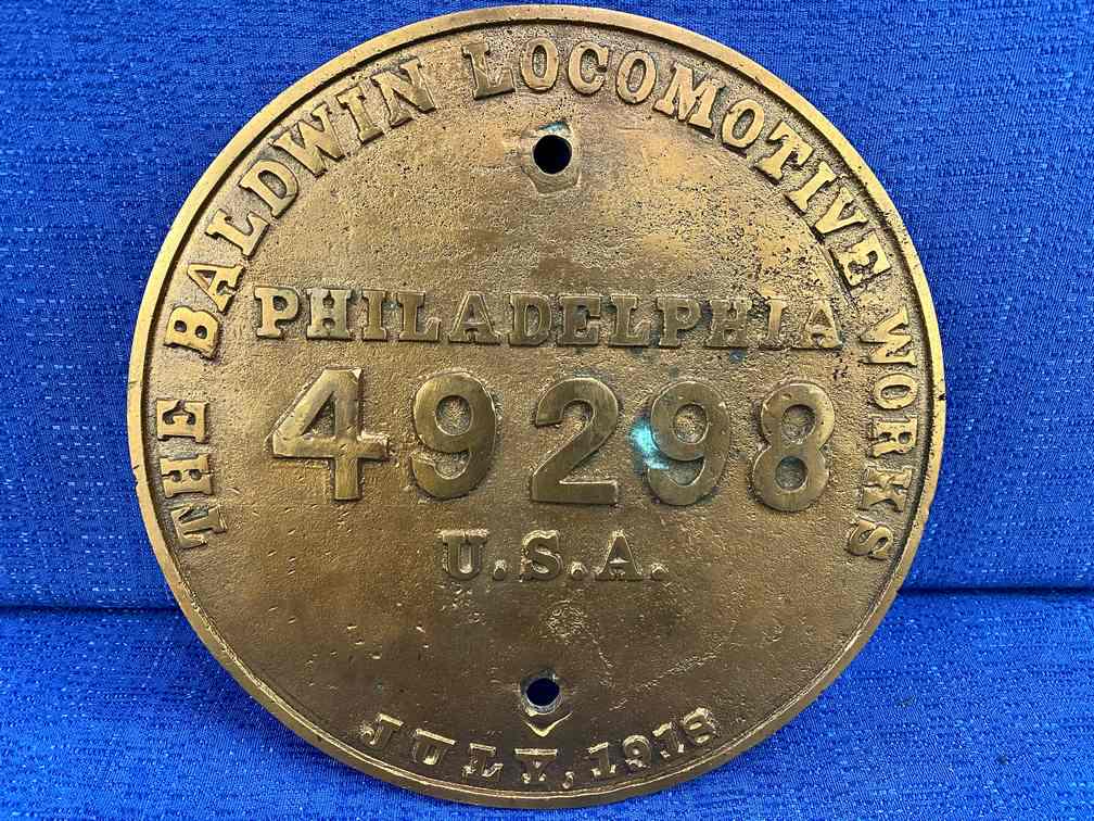 Great Northern Baldwinn Brass Builder's Plate (1 of 7)