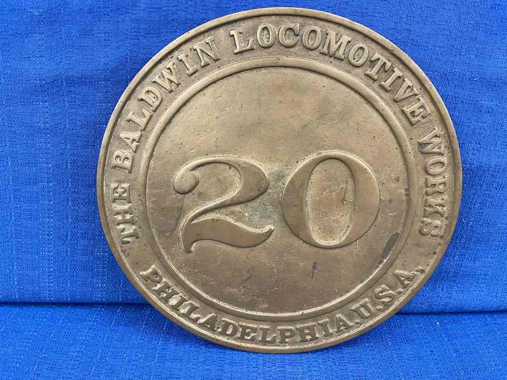 Brass Steam Locomotive Nose Badge (1 of 5)