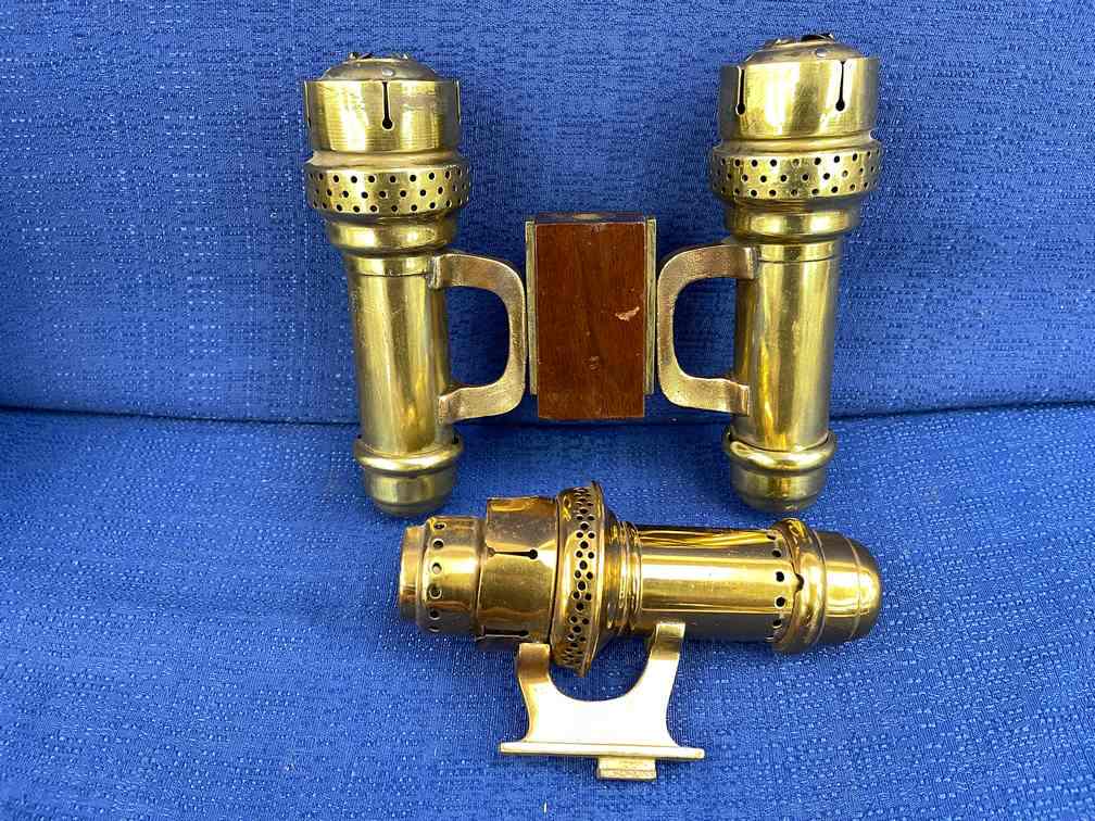 Brass Wall Mounted Candle Holders (1 of 5)