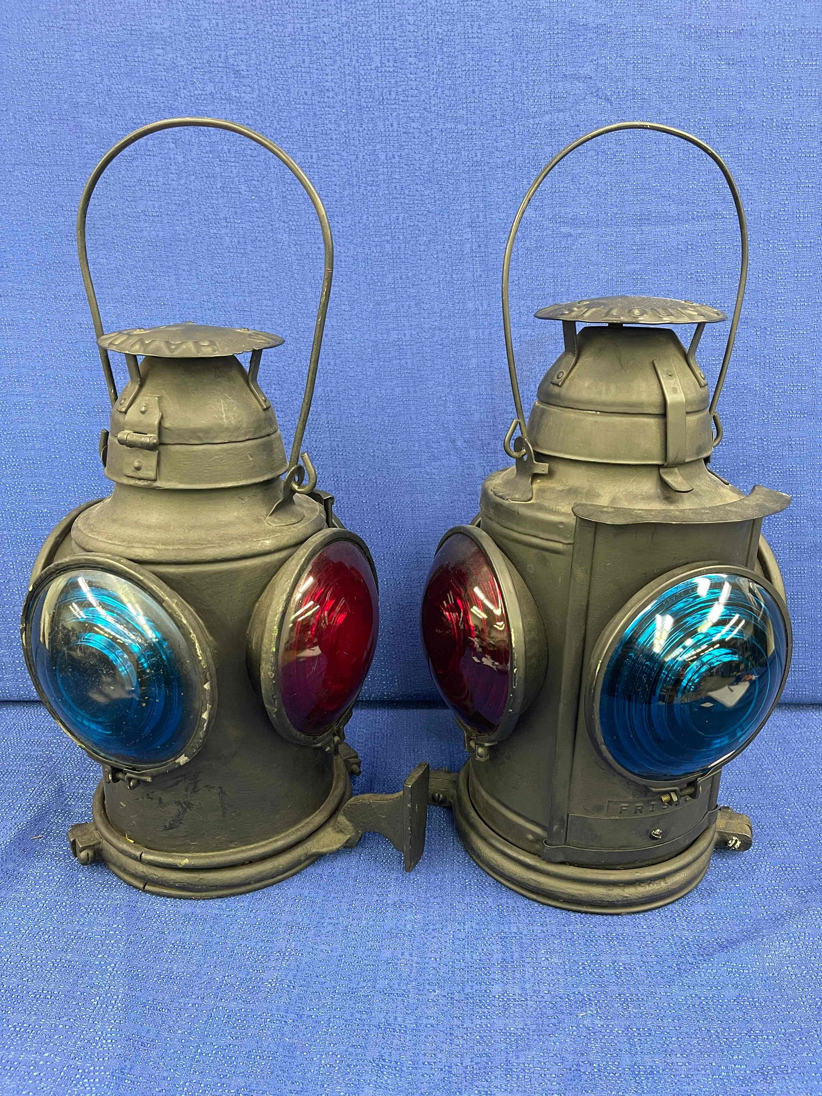 St. Louis and San Francisco Railroad Lantern Pair (1 of 8)