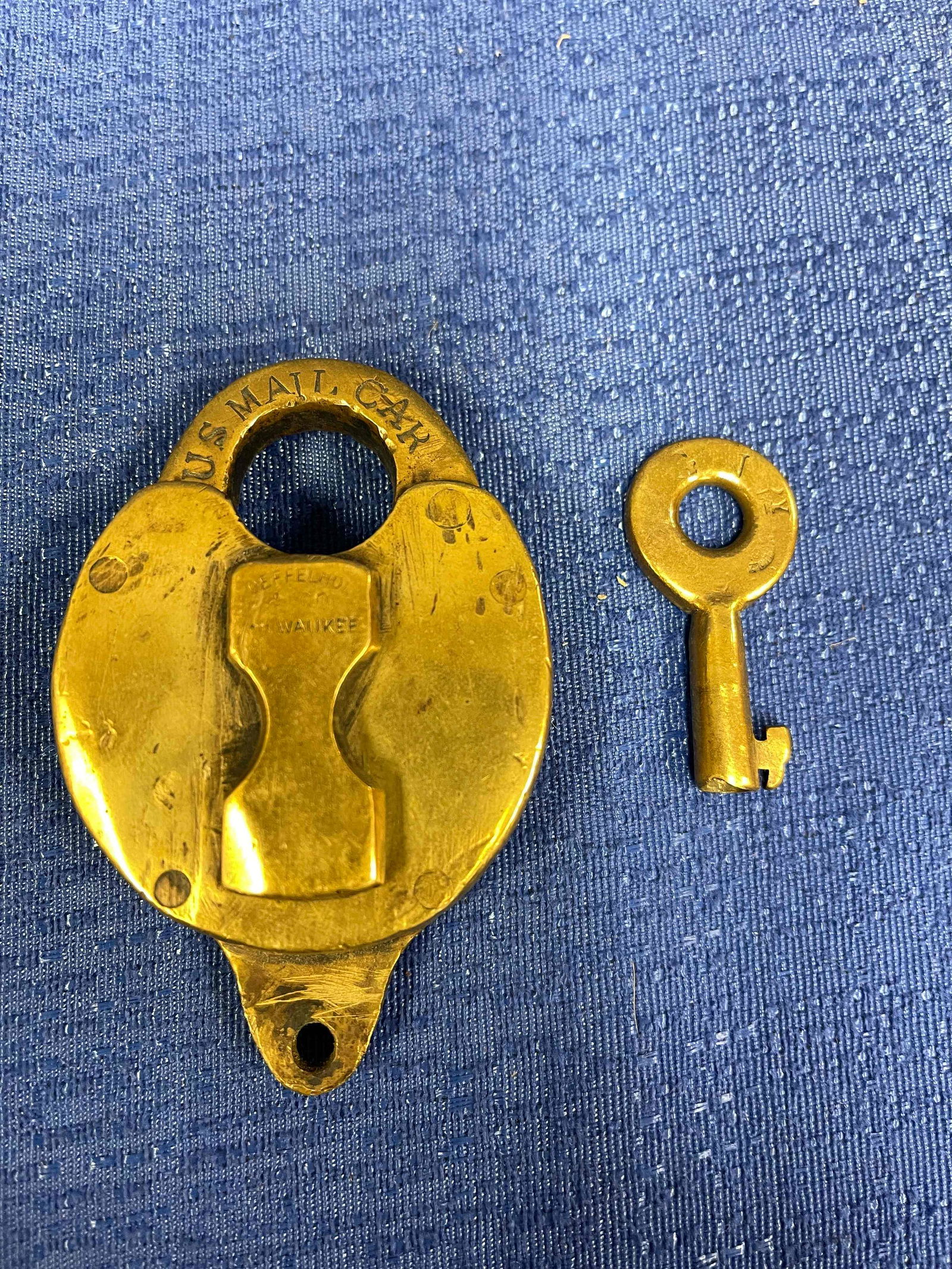 Solid Brass Great Northern Lock and Key (1 of 4)