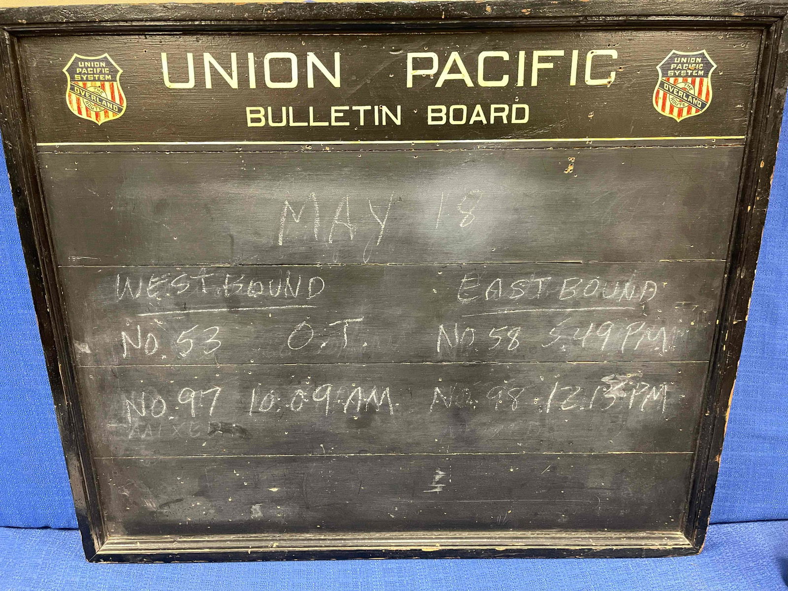 Vintage Union Pacific Bulletin Board (1 of 6)