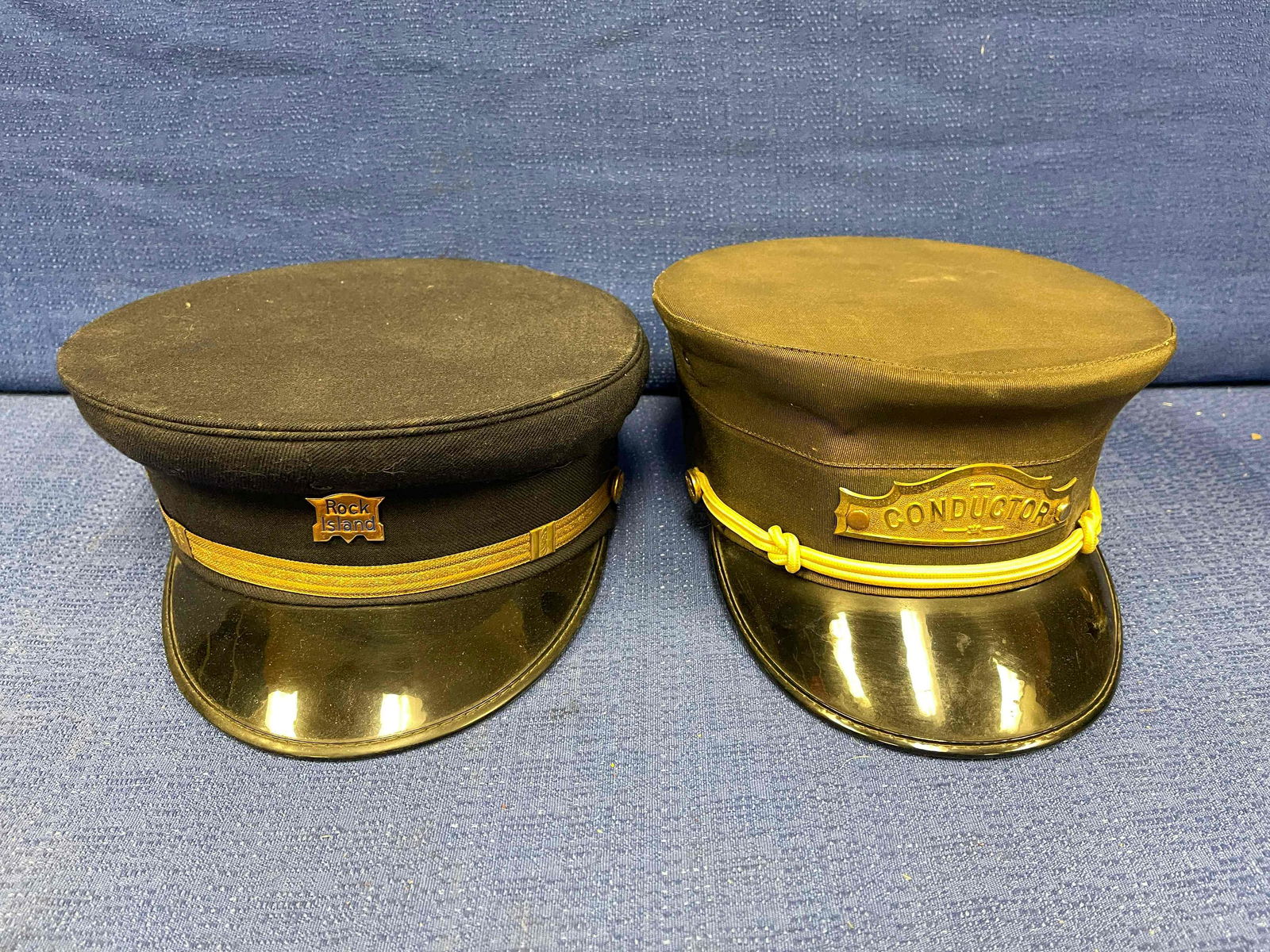 Vintage Rock Island Hat and Conductors Hat (1 of 7)