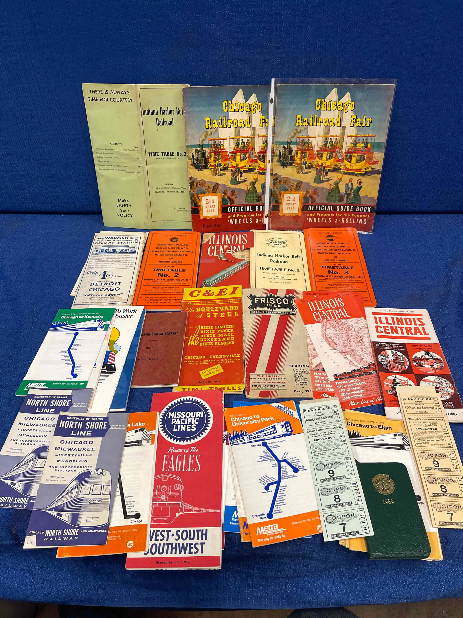 Chicago/Midwest Railroad Timetable & Ephemera Lot (1 of 8)