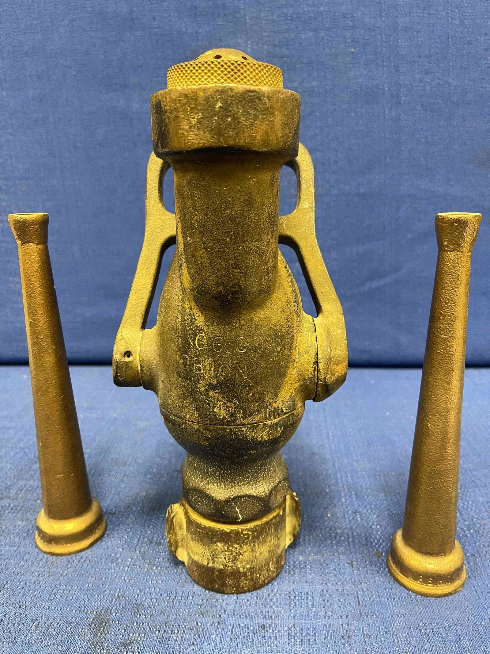 3 Brass Fire Nozzles (1 of 6)