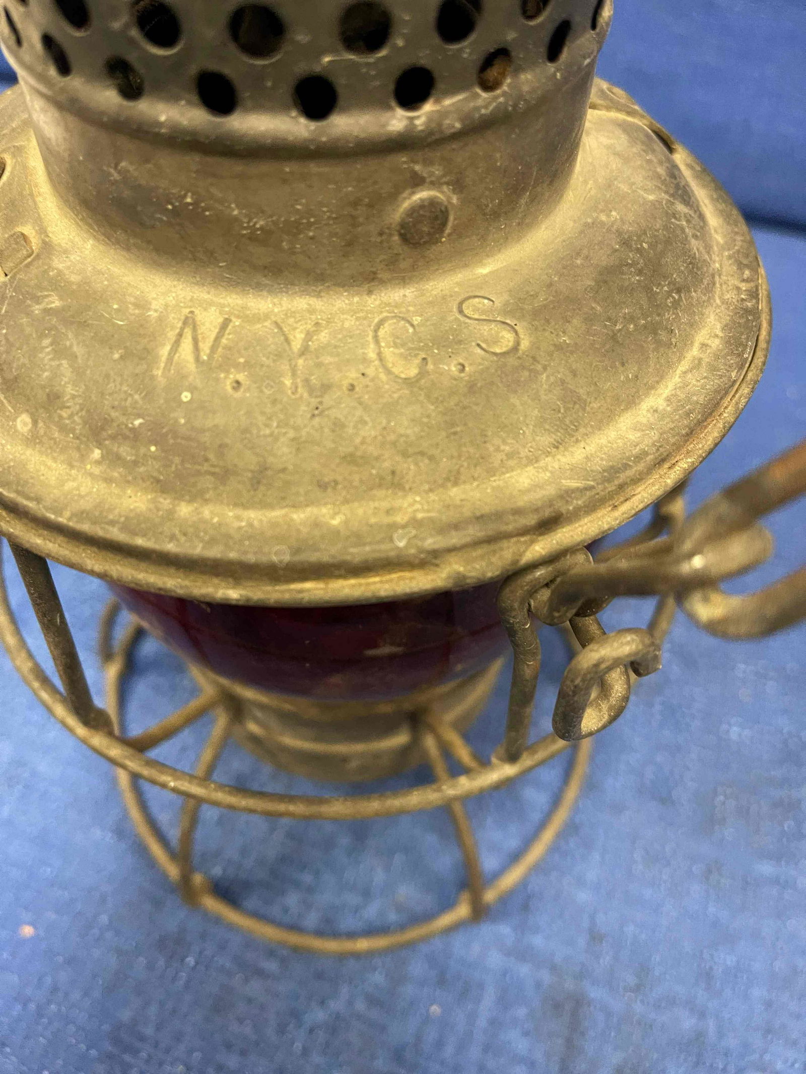 N.Y.C.S. Railroad Switchman's Lantern (1 of 3)